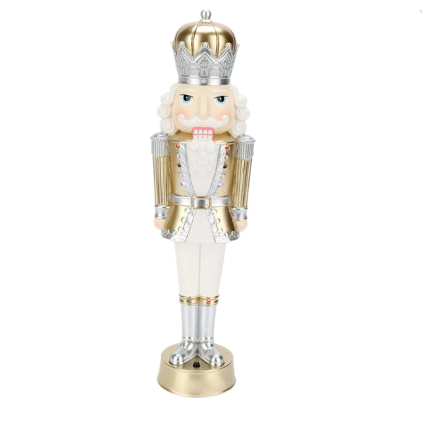 Assorted 6" LED Musical Nutcracker Figurine, INDIVIDUALLY SOLD