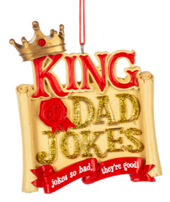 King Of Dad Jokes Ornament