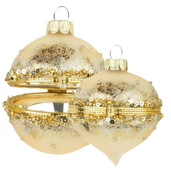 Assorted Gold Beaded Kismet Ball, INDIVIDUALLY SOLD