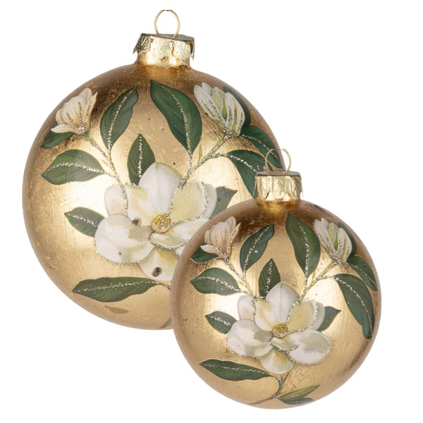 Assorted Shiny Magnolia Ball, INDIVIDUALLY SOLD
