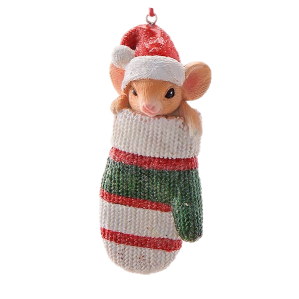 Assorted Mouse In Outdoor Wear Ornament, INDIVIDUALLY SOLD