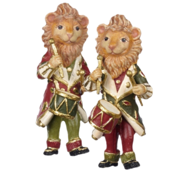 Assorted Lion With Drum Ornament, INDIVIDUALLY SOLD