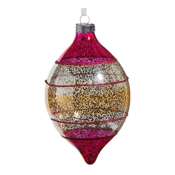 Assorted Pink & Orange Striped Ball, INDIVIDUALLY SOLD