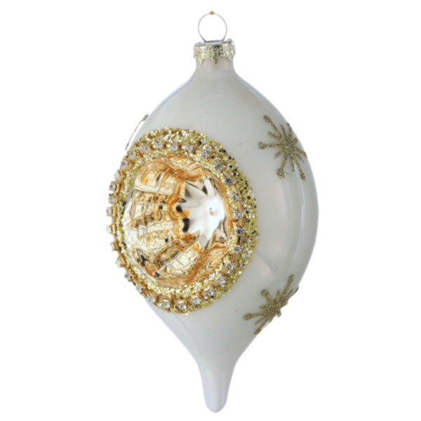 Assorted White Starburst Reflector Ball, INDIVIDUALLY SOLD