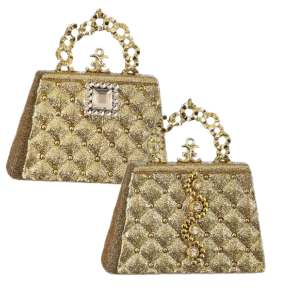 Assorted Gold Purse Ornament, INDIVIDUALLY SOLD