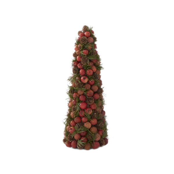 Assorted Orange & Pinecone Tree Figurine, INDIVIDUALLY SOLD