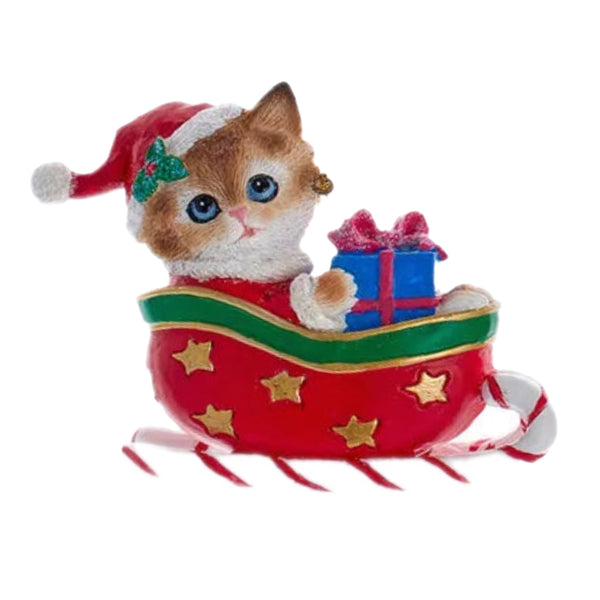 Assorted Christmas Cat Ornament, INDIVIDUALLY SOLD