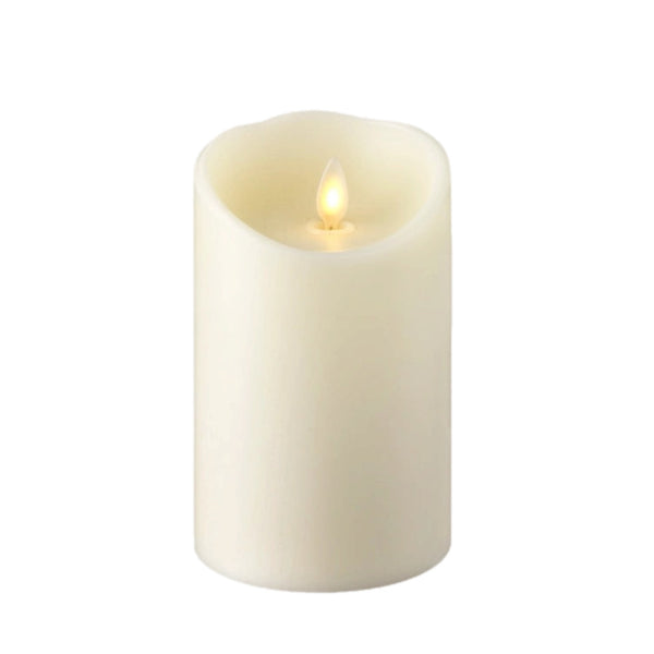 Assorted Ivory Flameless Pillar Candle, INDIVIDUALLY SOLD