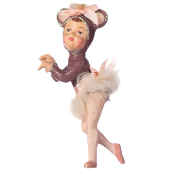 Assorted Mouse Girl Ballerina Ornament, INDIVIDUALLY SOLD