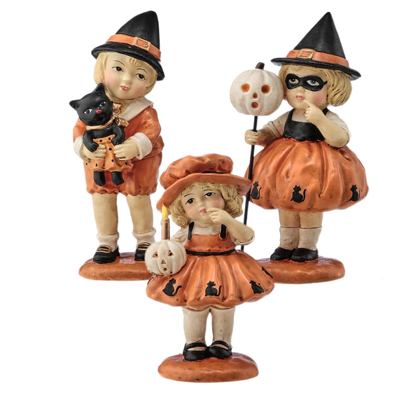 Assorted Retro Halloween Children Figurine, INDIVIDUALLY SOLD