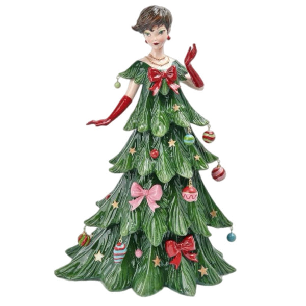 Assorted Tree Dress Figurine, INDIVIDUALLY SOLD
