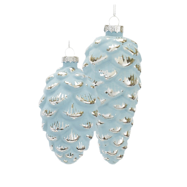 Assorted Blue Pinecone Ornament, INDIVIDUALLY SOLD
