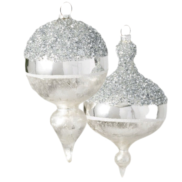 Assorted Silver Finial Ball, INDIVIDUALLY SOLD