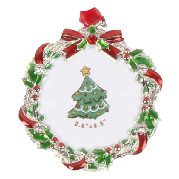 Assorted Christmas Shaped Photo Frame Ornament, INDIVIDUALLY SOLD