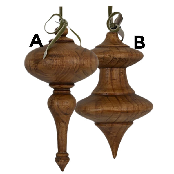 Assorted Wooden Finial Ornament, INDIVIDUALLY SOLD