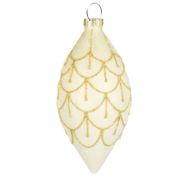 Assorted Gold & White Swag Ball, INDIVIDUALLY SOLD