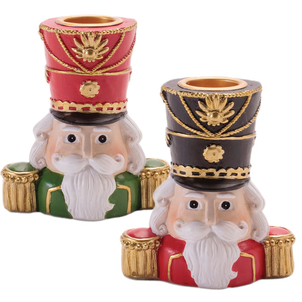 Assorted Nutcracker Bust Taper Candle Holder, INDIVIDUALLY SOLD