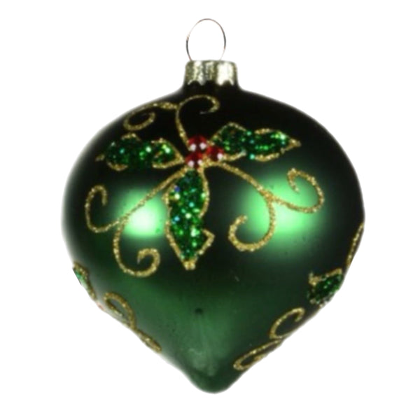 Assorted Green Holly Ball, INDIVIDUALLY SOLD