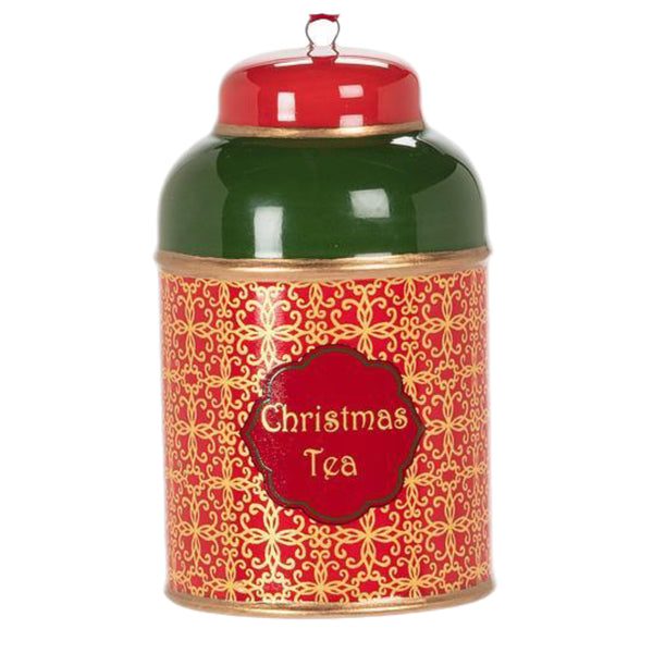 Assorted Tea Tin Ornament, INDIVIDAULLY SOLD