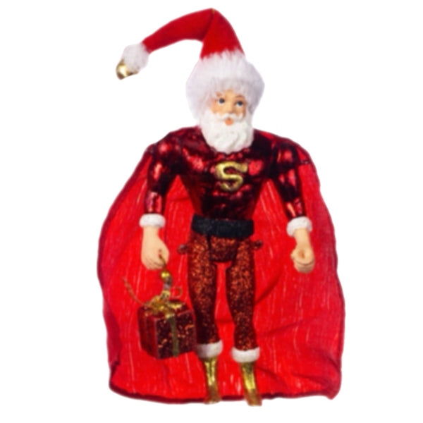 Assorted Santa Super Hero Ornament, INDIVIDUALLY SOLD