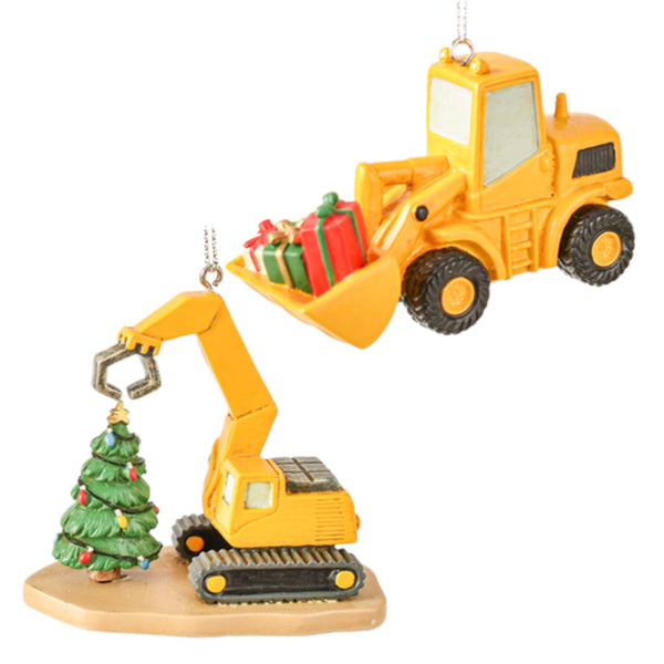 Assorted Construction Truck Ornament, INDIVIDUALLY SOLD