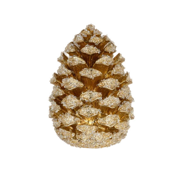 Assorted Gold Pinecone Figurine, INDIVIDUALLY SOLD