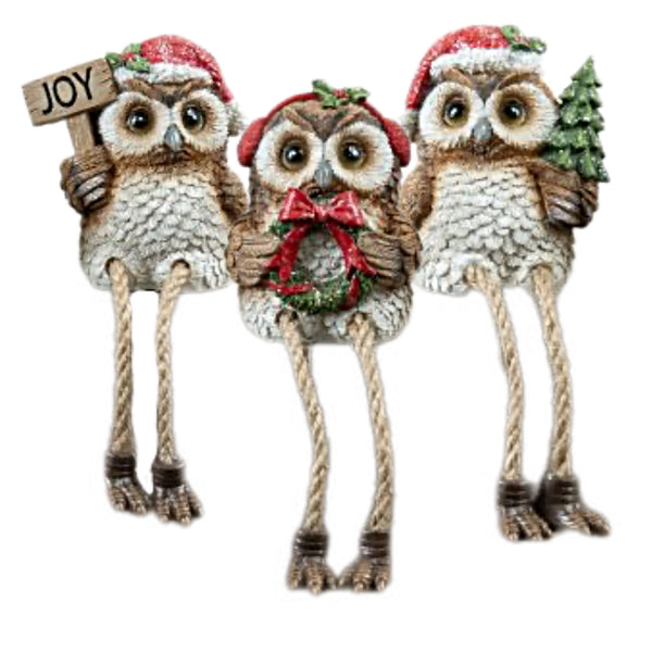 Assorted Owl Shelf Sitter Figurine, INDIVIDUALLY SOLD
