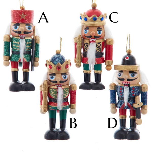 Assorted Short Nutcracker Ornament, INDIVIDUALLY SOLD