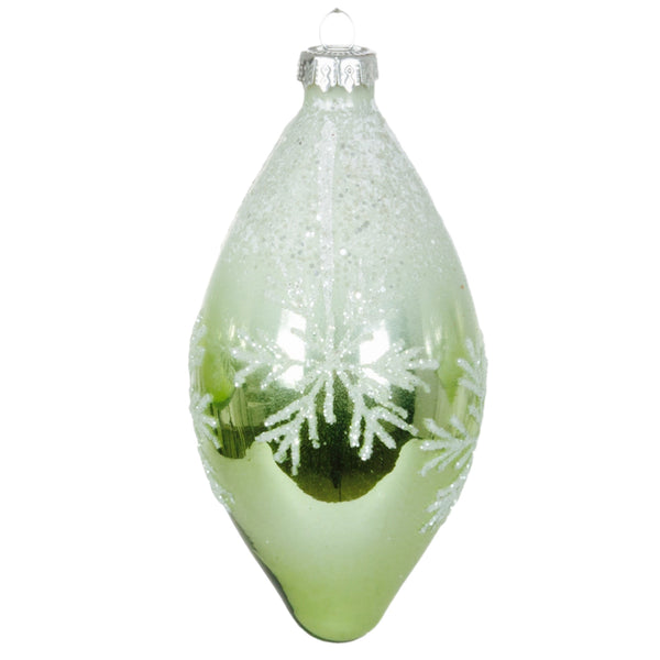 Assorted Green With Snowflake Ball, INDIVIDUALLY SOLD