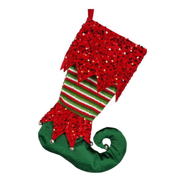 Assorted 19" Elf Stocking, INDIVIDUALLY SOLD