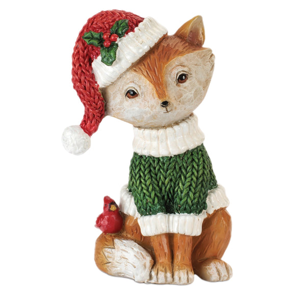 Assorted Woodland Animal In Sweater Figurine, INDIVIDUALLY SOLD
