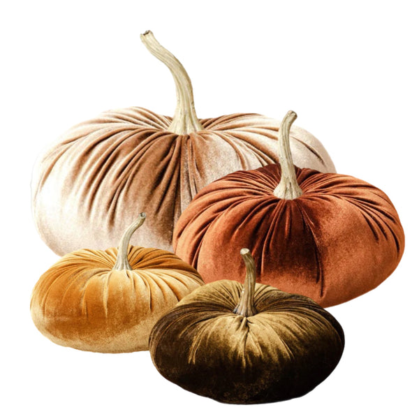 Assorted Small Velvet Pumpkin, INDIVIDUALLY SOLD