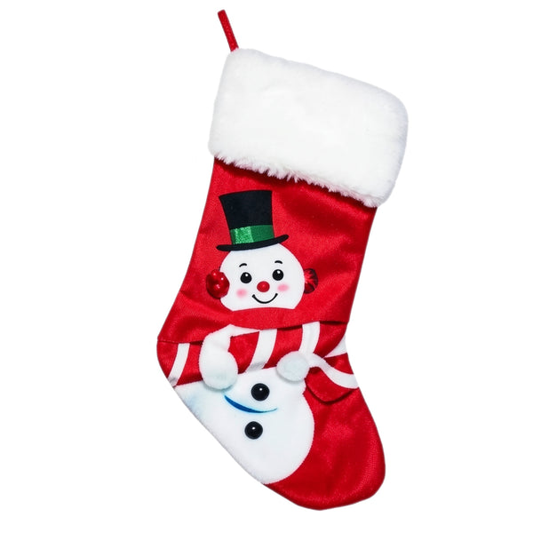 Assorted 20" Snowman Stocking, INDIVIDUALLY SOLD