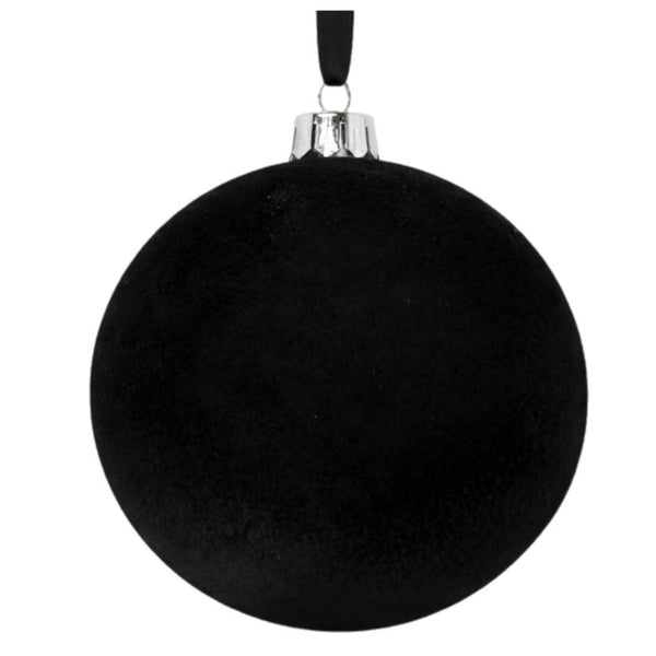 Assorted Flocked Black Ball, INDIVIDUALLY SOLD