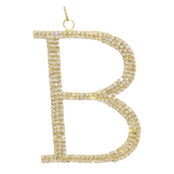 Assorted Rhinestone Monogrammed Ornament, INDIVIDUALLY SOLD