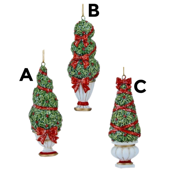 Assorted Topiary Ornament, INDIVIDUALLY SOLD