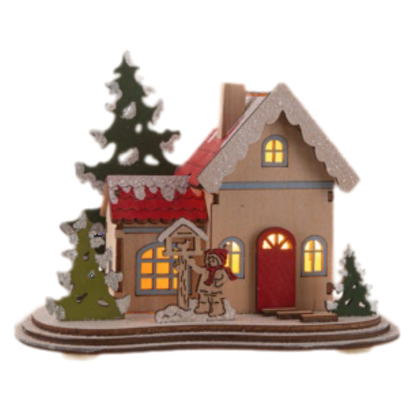 Assorted LED House Figurine, INDIVIDUALLY SOLD