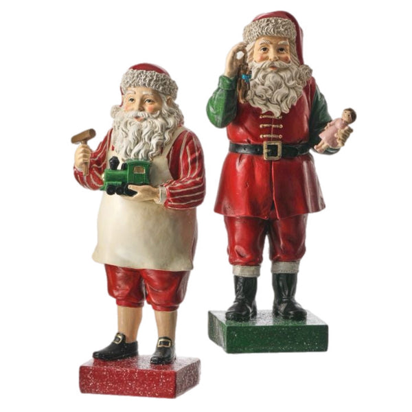 Assorted Toymaker Santa Figurine, INDIVIDUALLY SOLD