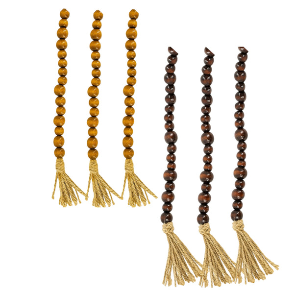 Assorted 5' Wooden Beads Beaded Garland, INDIVIDUALLY SOLD