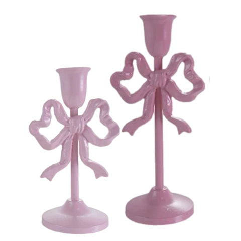 Assorted, Bow Taper Candle Holder, INDIVIDUALLY SOLD