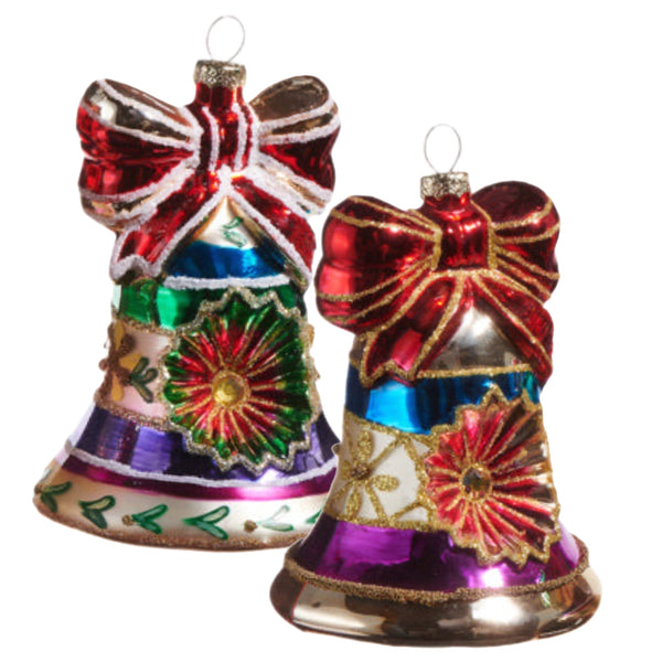 Assorted Reflector Bell Ornament, INDIVIDUALLY SOLD