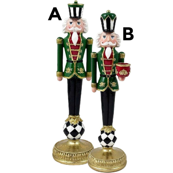 Assorted Nutcracker In Green Suit Figurine, INDIVIDUALLY SOLD