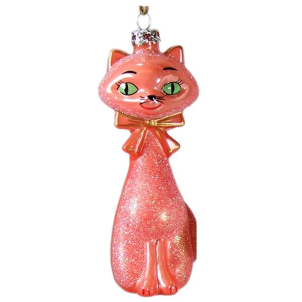 Assorted Retro Smiling Cat Ornament, INDIVIDUALLY SOLD