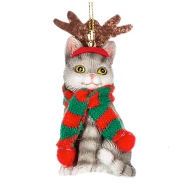 Assorted Holiday Dressed Cat Ornament, INDIVIDUALLY SOLD