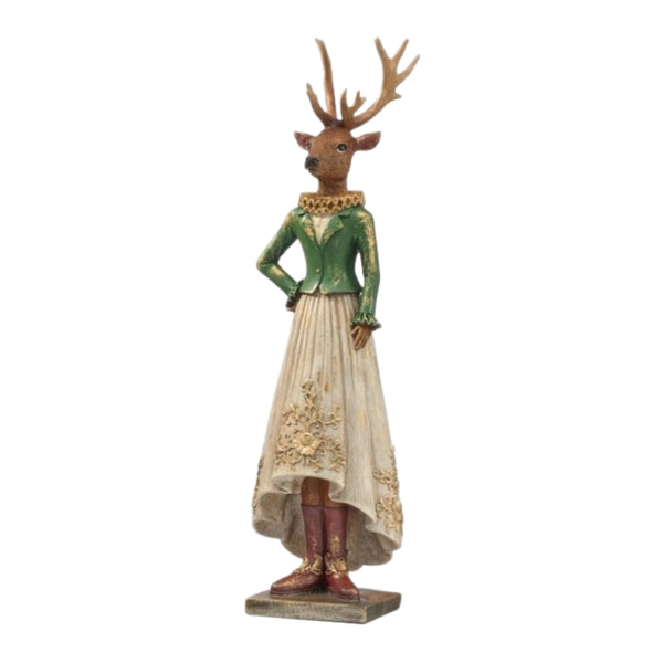 Assorted Sophisticated Reindeer Figurine, INDIVIDUALLY SOLD