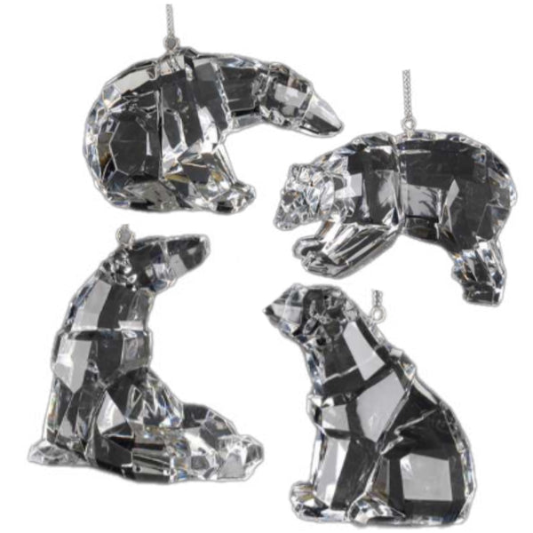 Assorted Polar Bear Ornament, INDIVIDUALLY SOLD