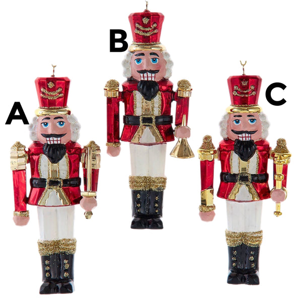 Assorted Red & Gold Nutcracker Ornament, INDIVIDUALLY SOLD