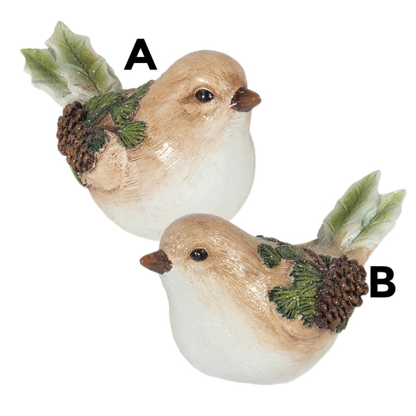 Assorted Pinecone Bird Figurine, INDIVIDUALLY SOLD