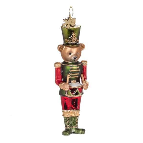 Assorted Teddy Bear Nutcracker Ornament, INDIVIDUALLY SOLD