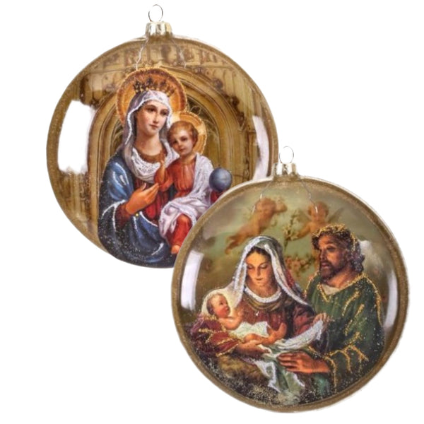 Assorted Nativity Disk Ornament, INDIVIDUALLY SOLD